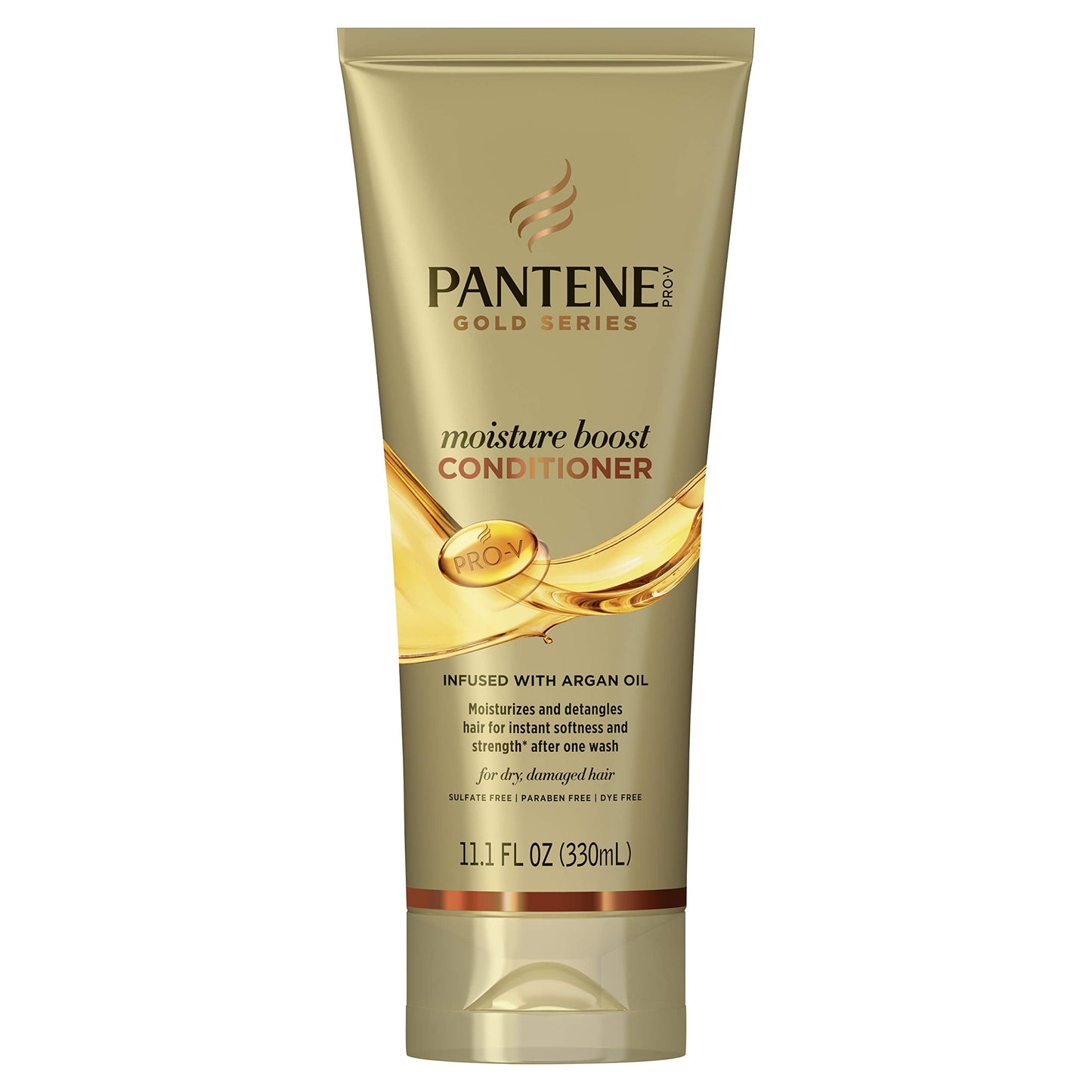 Pantene Pro-v Gold Series Moisture Boost Conditioner Infused with Argan Oil, 11.1 Fluid Ounce Beauty & Personal Care Pantene