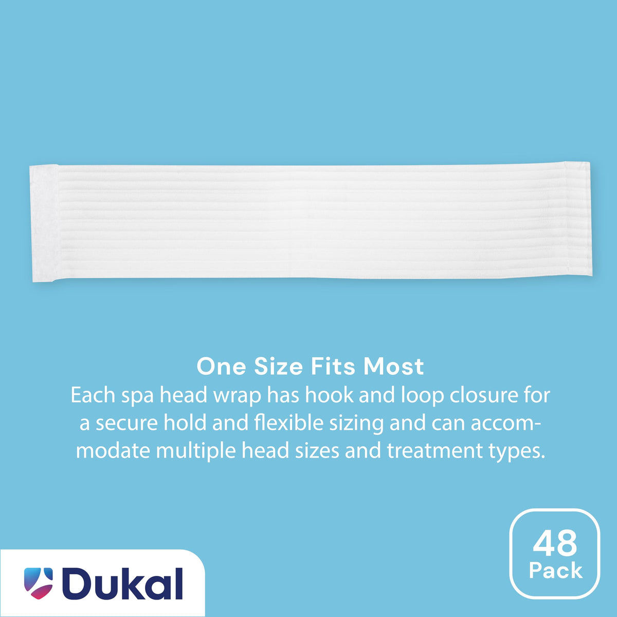 Disposable Stretchable Headband with Closure, 48 Ct.