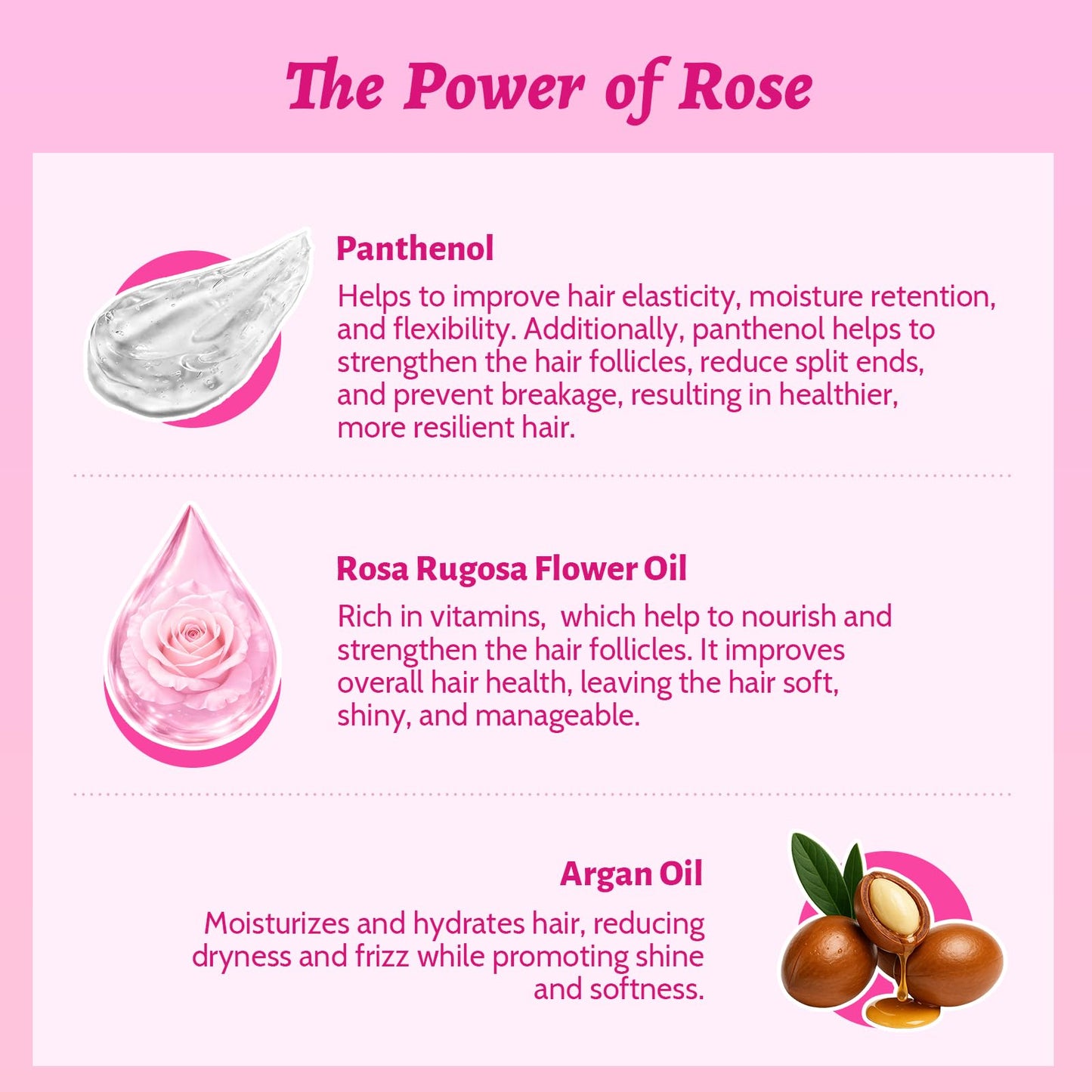 Luseta Rose Oil Leave-In Spray - Smooths Fine Hair & Adds Shine, 8.5oz Beauty & Personal Care L LUSETA