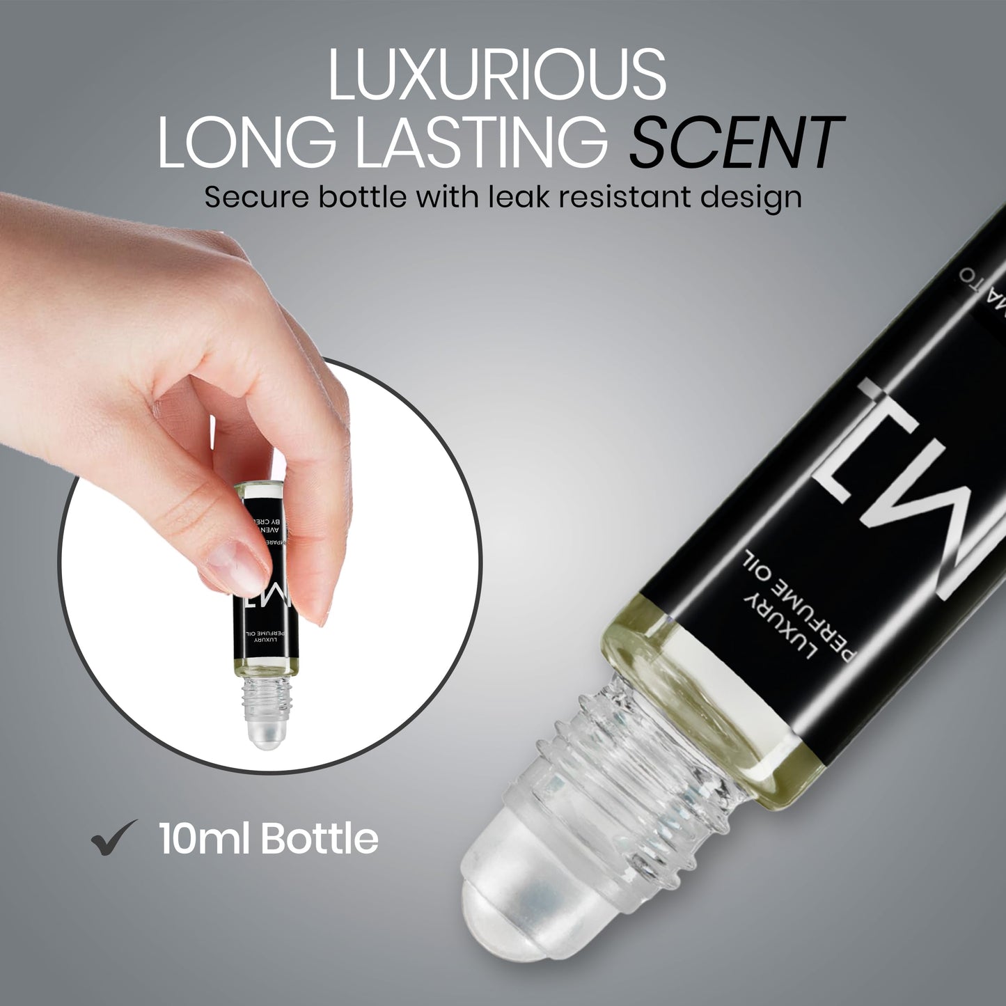 PICNTELL M Series Impression Perfume Oil Roll on - Travel Friendly Cologne for Men Formula Based on Iconic Designer & Luxury Scents, Long Lasting Beauty & Personal Care PICNTELL