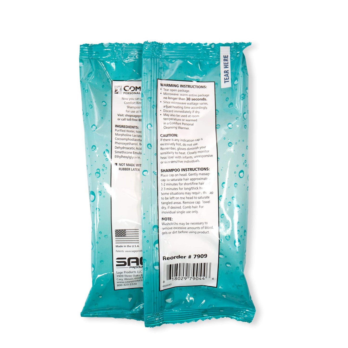Sage Comfort Rinse-free Disposable Shampoo Cap, 1 Package Beauty and Personal Care Stryker
