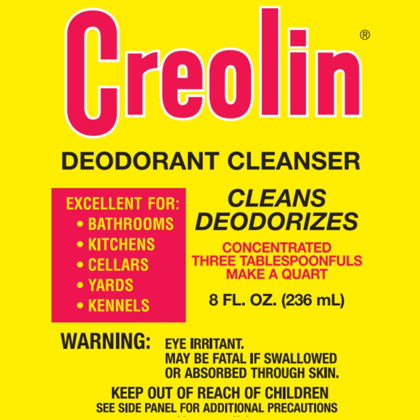 Creolin Deodorizing Multi-Purpose Cleanser, 8 Ounces Beauty and Personal Care OAKHURST COMPANY