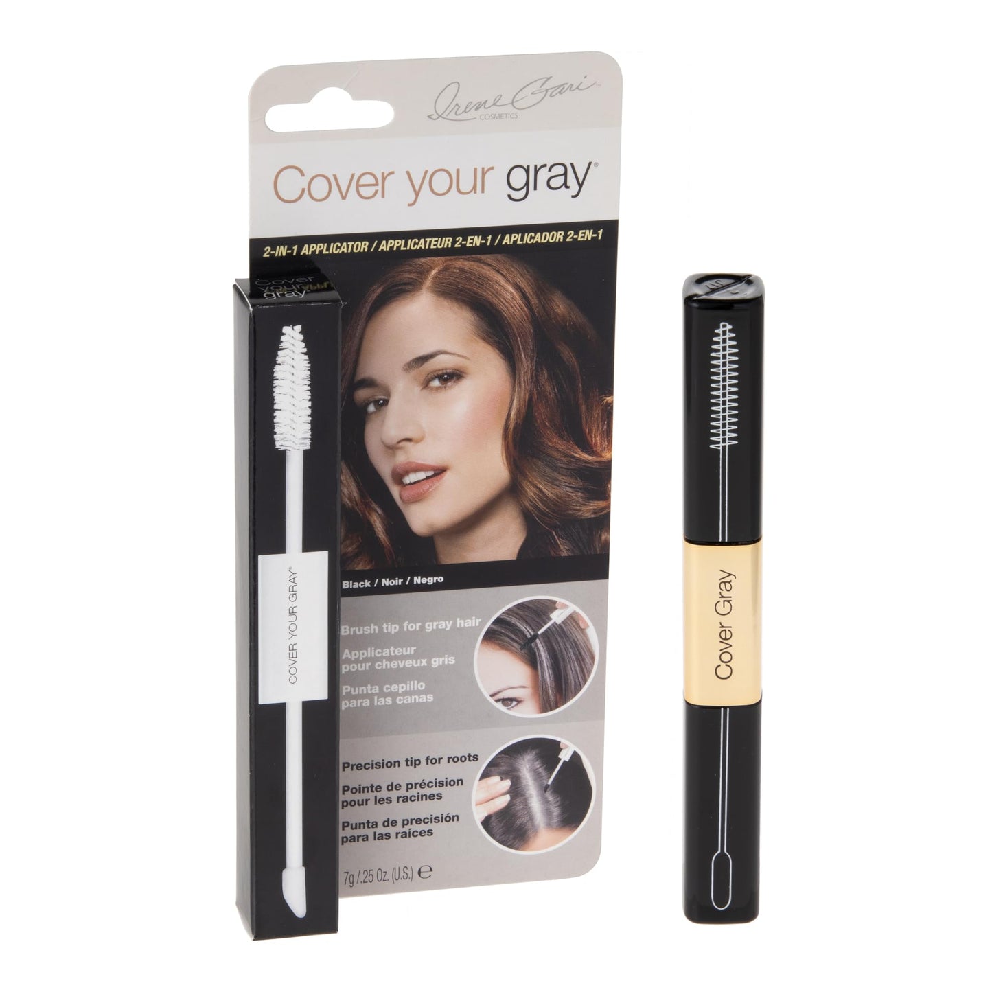 Daggett & Ramsdell Cover Your Gray 2-in-1 Mascara Wand & Sponge Tip Applicator, Black, 0.5 Ounce Beauty & Personal Care Cover Your Gray