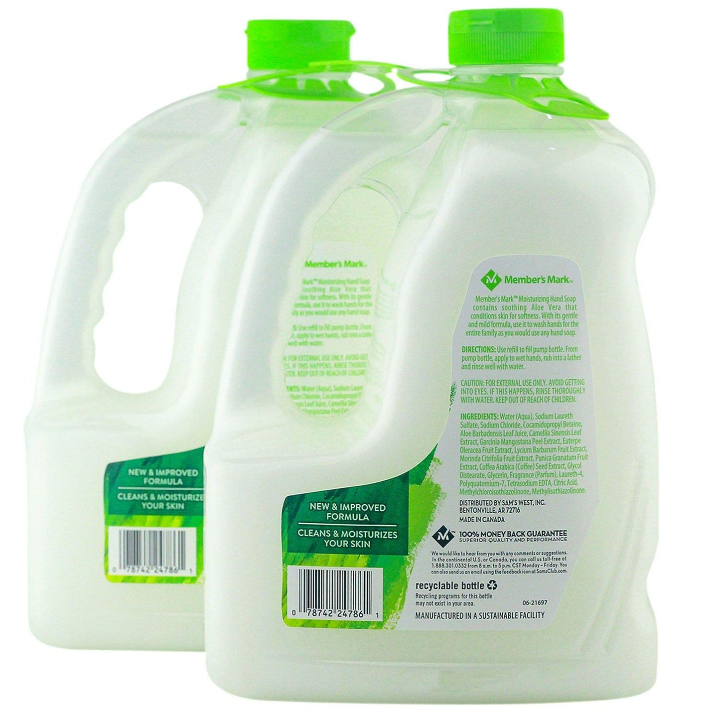Member's Mark Moisturizing Hand Soap Refill, Aloe Vera (80 oz, 2 pk.) (2 Pack) Beauty & Personal Care MEMBER´S MARK