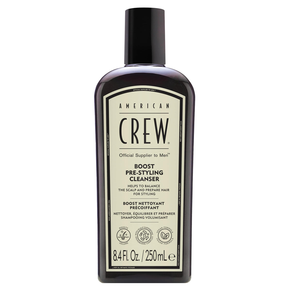 American Crew Men's Boost Pre-Styling Shampoo for Fine-Thin Hair, 8.4 fl oz