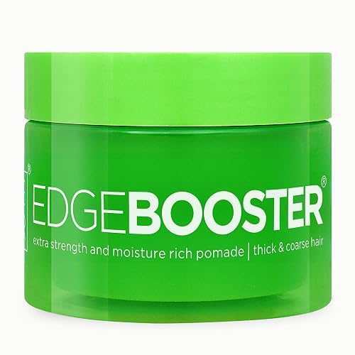 Style Factor Edge Booster Extra Strength & Moisture Rich Pomade | Strong Hold Edge Control Gel for Thick & Coarse Hair | High Shine, Non-Greasy Beauty & Personal Care Style Factor
