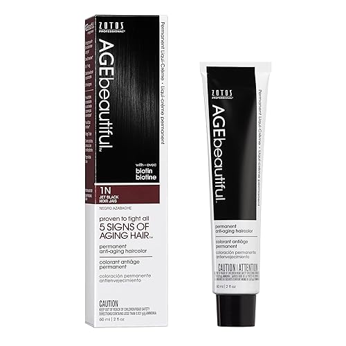 AGE beautiful Permanent Hair Color Dye Liqui Creme | 100% Gray Coverage | Anti-Aging Haircolor | Biotin for Thicker, Fuller Hair | Professional Salon Beauty & Personal Care AGE beautiful