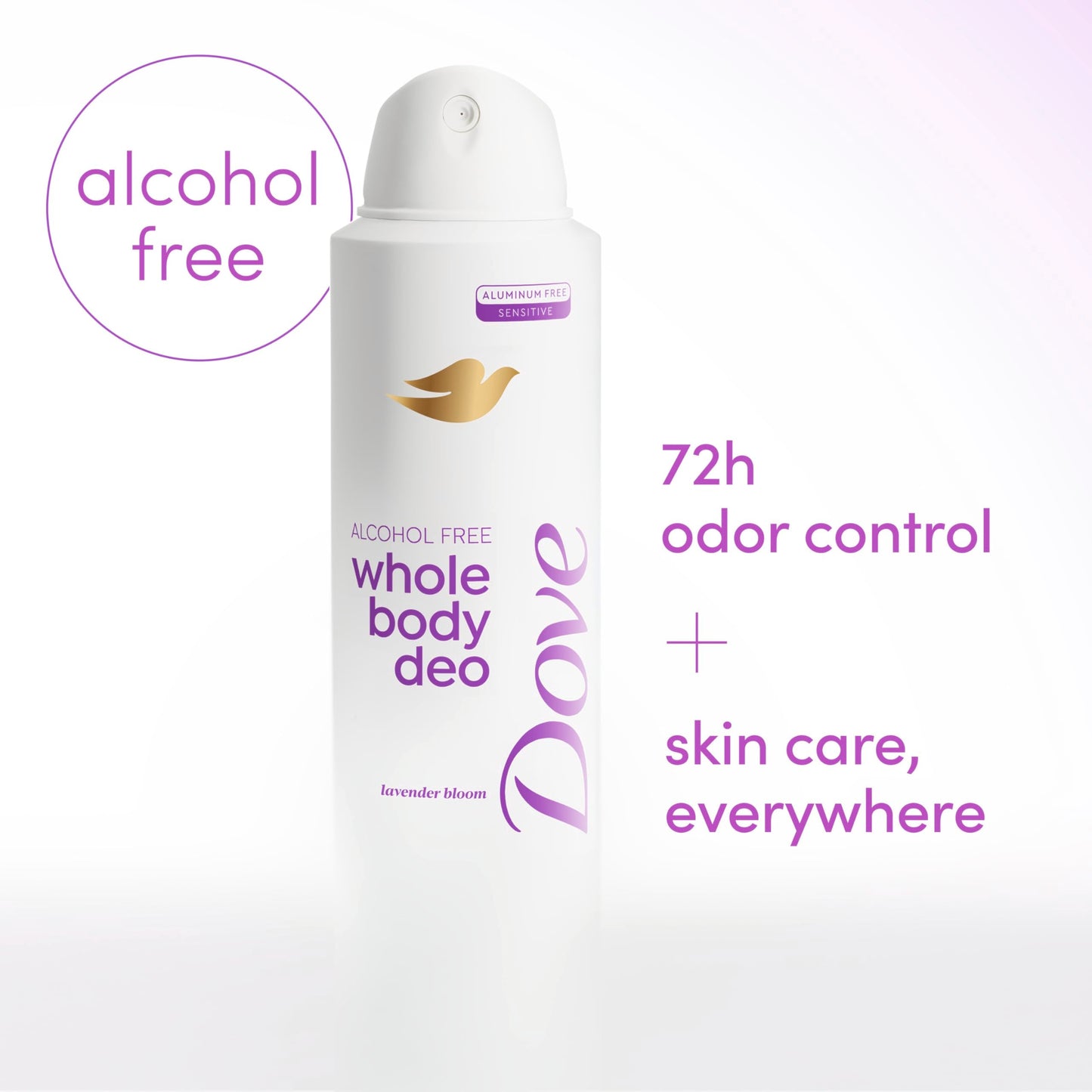Dove Whole Body Deodorant Spray for Women, Alcohol Free, Scent: Lavendar Bloom, 4 oz Beauty and Personal Care Dove