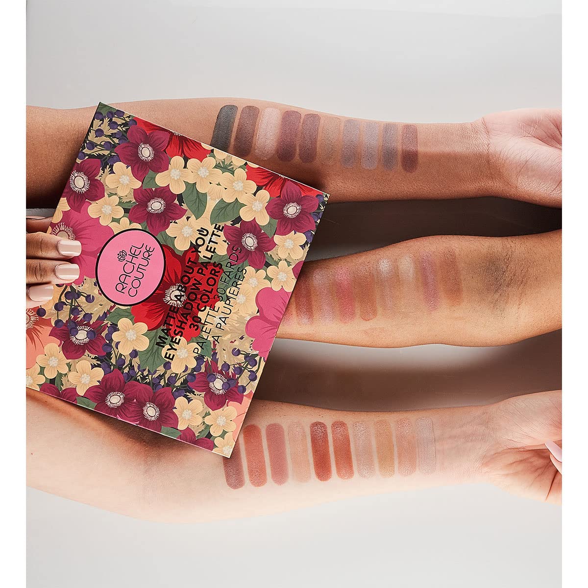 Rachel Couture Eyeshadow Palette with Natural Ingredients & Pure Pigments | Vegan & Cruelty-Free | Infused with Natural Botanical Extracts - 30 Colors Beauty & Personal Care Rachel Couture
