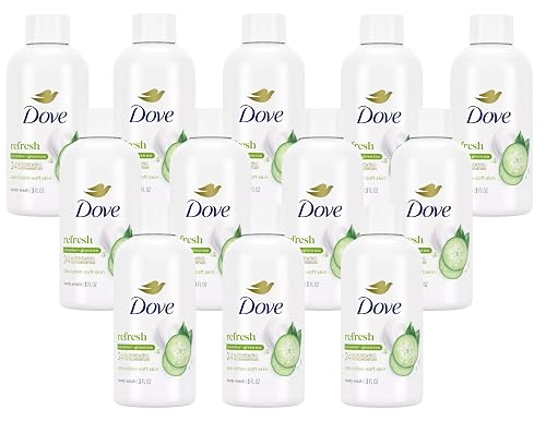 Dove Refresh Body Wash Cucumber & Green Tea, 3 Ounces (Pack of 12) Beauty & Personal Care Dove