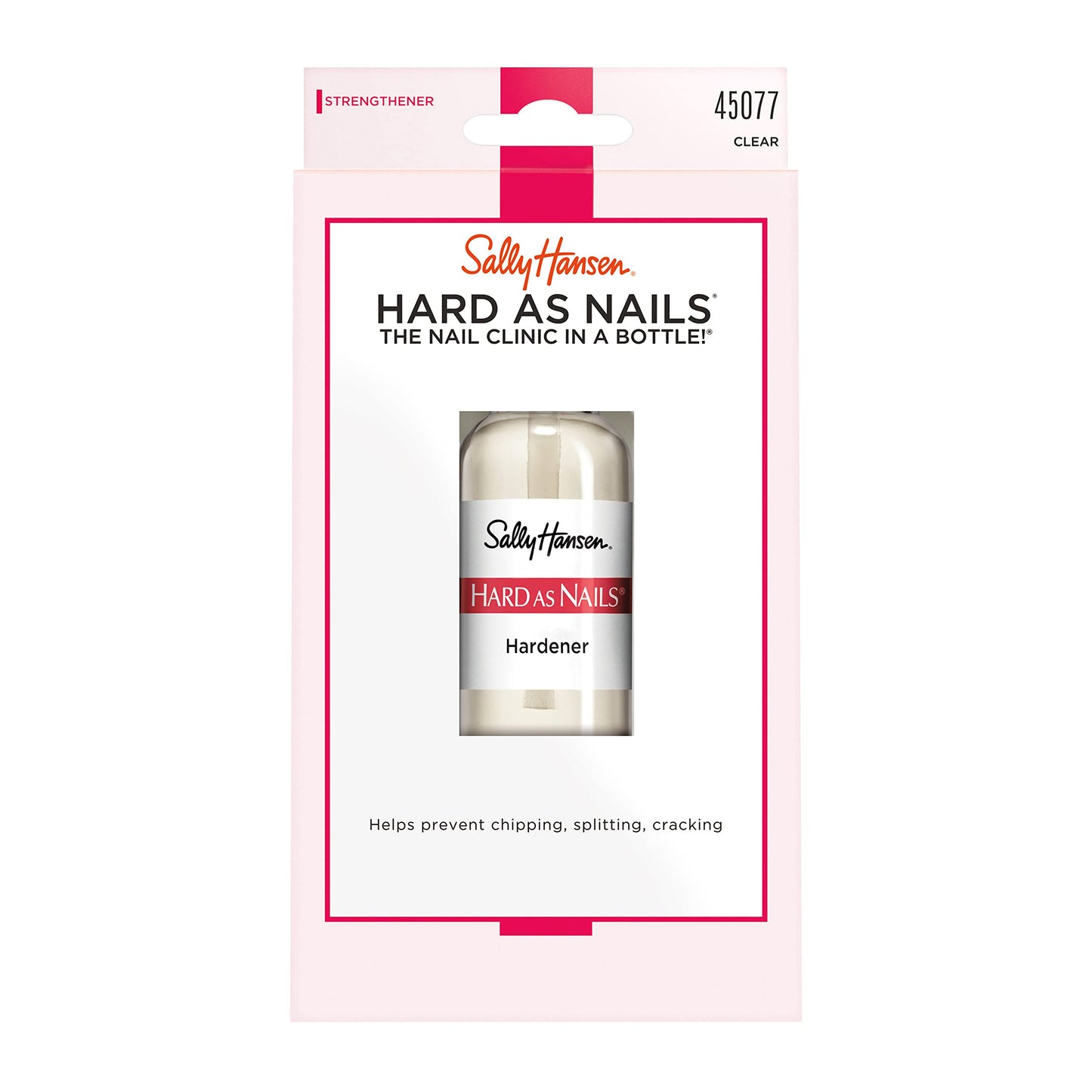 Sally Hansen Hard As Nails® Nail Hardener, Clear, Strengthener, 1 Count, 0.45 Oz , Nail Strengthener, Nail Strengthening Polish Beauty & Personal Care Sally Hansen