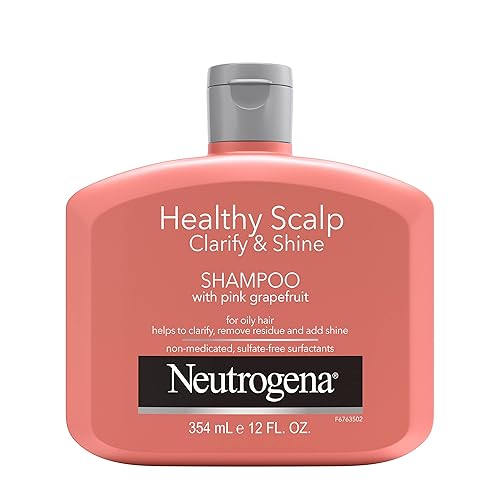 Neutrogena Exfoliating Healthy Scalp Clarifying Shampoo for Oily Hair & Scalp, Pink Grapefruit pH-Balanced Anti-Residue Formula Adds Shine, Sulfate Beauty & Personal Care Neutrogena