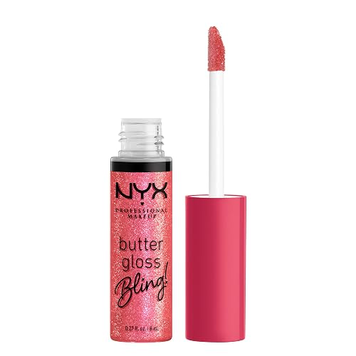 NYX PROFESSIONAL MAKEUP Butter Gloss Bling Lip Gloss, Non Sticky and Shiny Vegan Lip Makeup - She Got Money Beauty & Personal Care NYX PROFESSIONAL MAKEUP