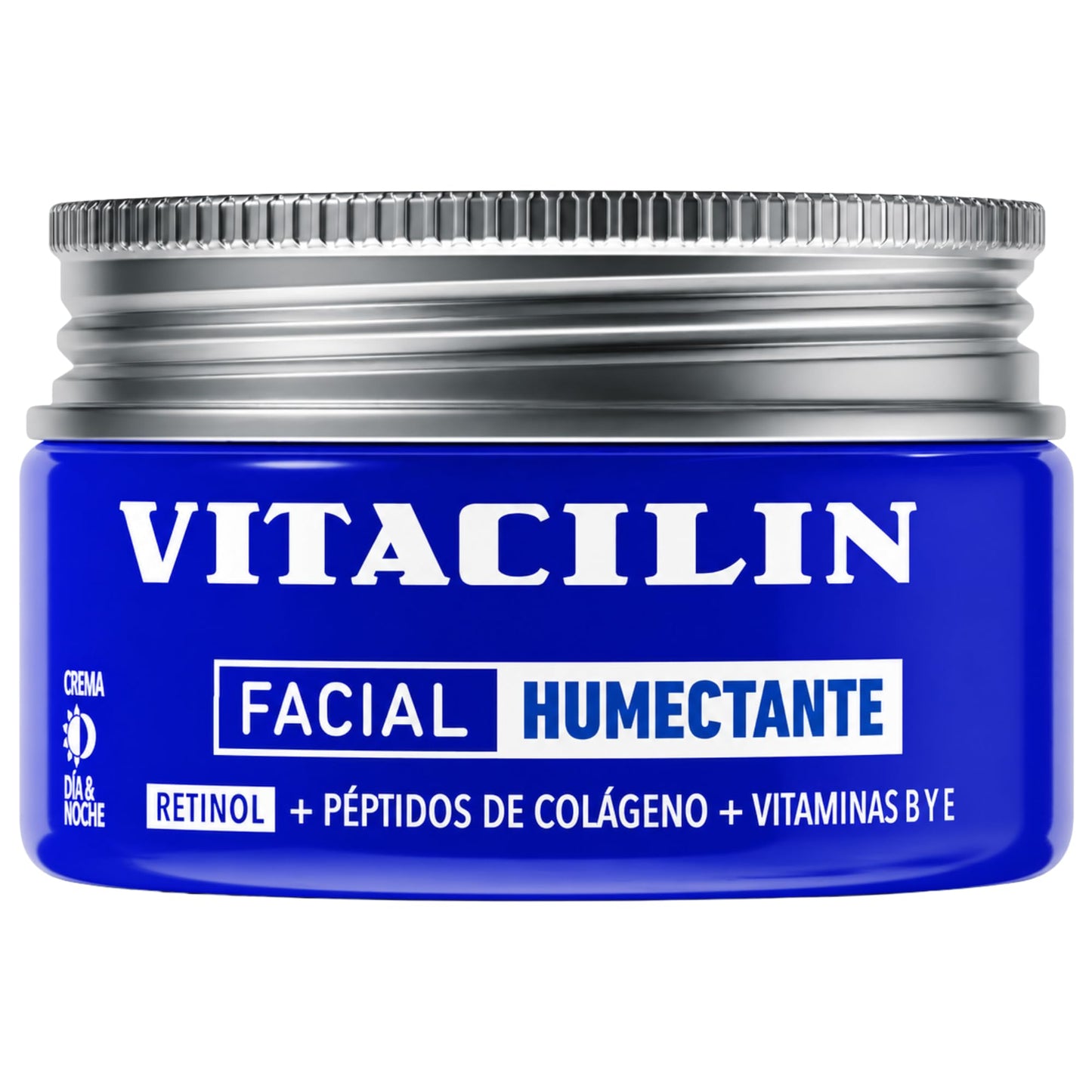 Vitacilin Facial Moisturizer with Retinol, Collagen Peptides & Vitamins B + E, 3.5 oz for All Skin Types Beauty & Personal Care Tu Salud Plus