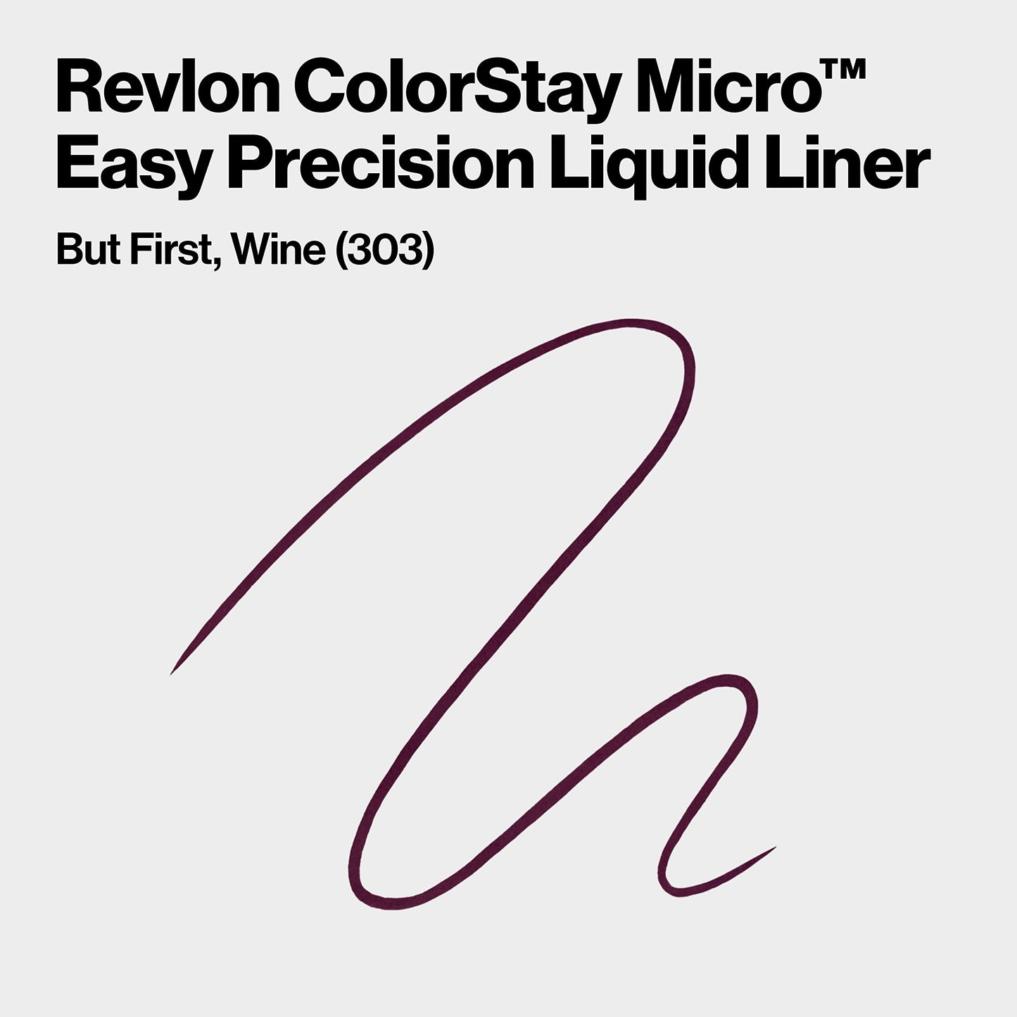 REVLON ColorStay Micro Easy Precision Liquid Eyeliner, Waterproof, Smudgeproof, Longwearing with Felt Tip Applicator, 303 But First, Wine, 0.057 fl oz Beauty & Personal Care REVLON