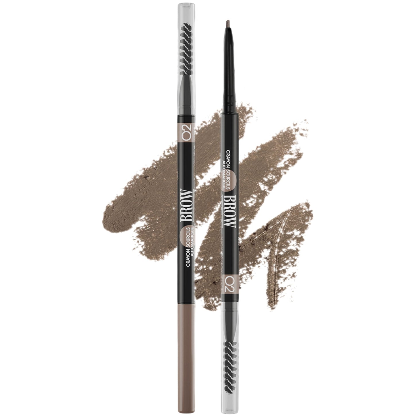 Vivienne Sabó Brow Arcade Eyebrow Pencil - Micro Definer with Brush for Natural Shaping, Long-Wear Color for Full, Defined Arches, Shade 02 Chocolate Beauty & Personal Care Vivienne Sabó