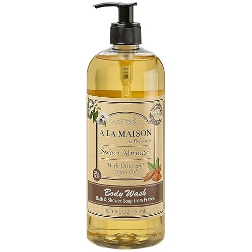 A LA MAISON French Hydrating Liquid Body Wash, Sweet Almond - Natural Body Wash Made with Essential Oils - Biodegradable, Plant-Based, Vegan Beauty & Personal Care A LA MAISON