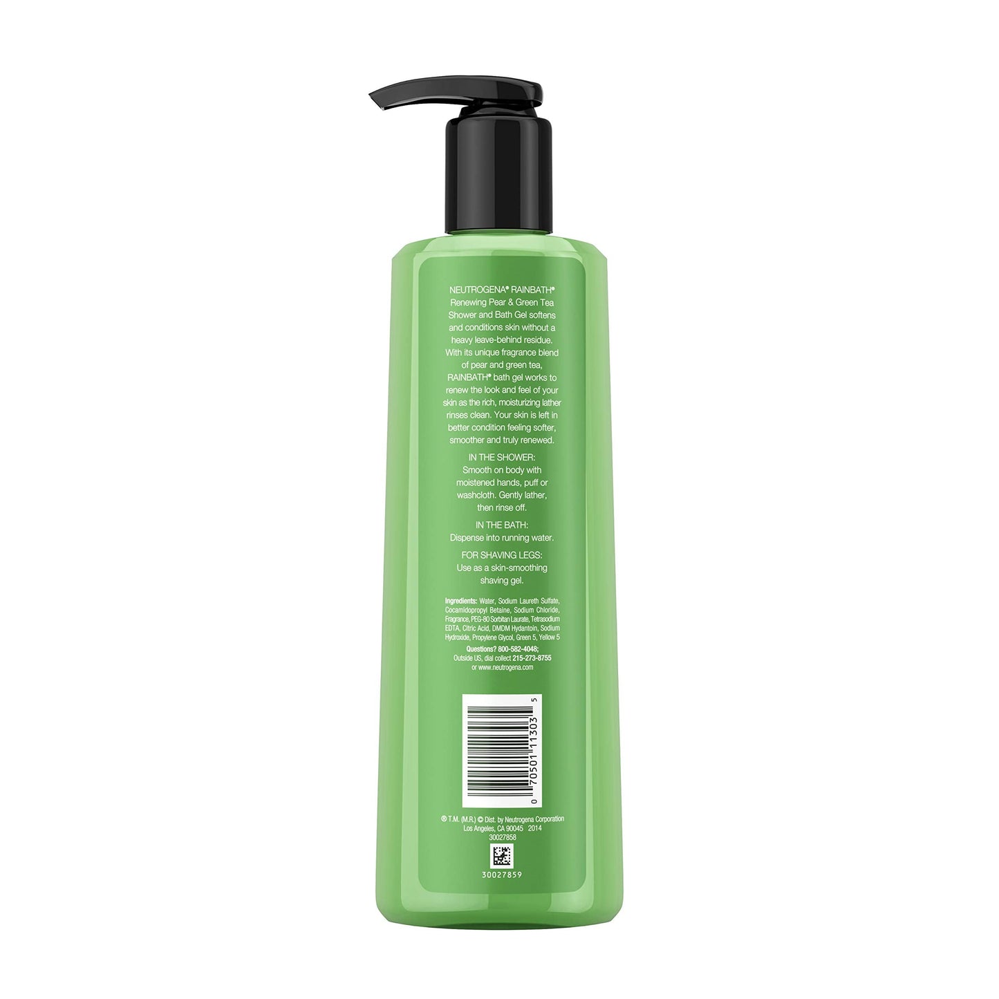 Neutrogena Rainbath Renewing Shower And Bath Gel, Moisturizing Body Wash and Shaving Gel with Clean Rinsing Lather, Pear & Green Tea Scent, 16 fl. oz Beauty & Personal Care Neutrogena