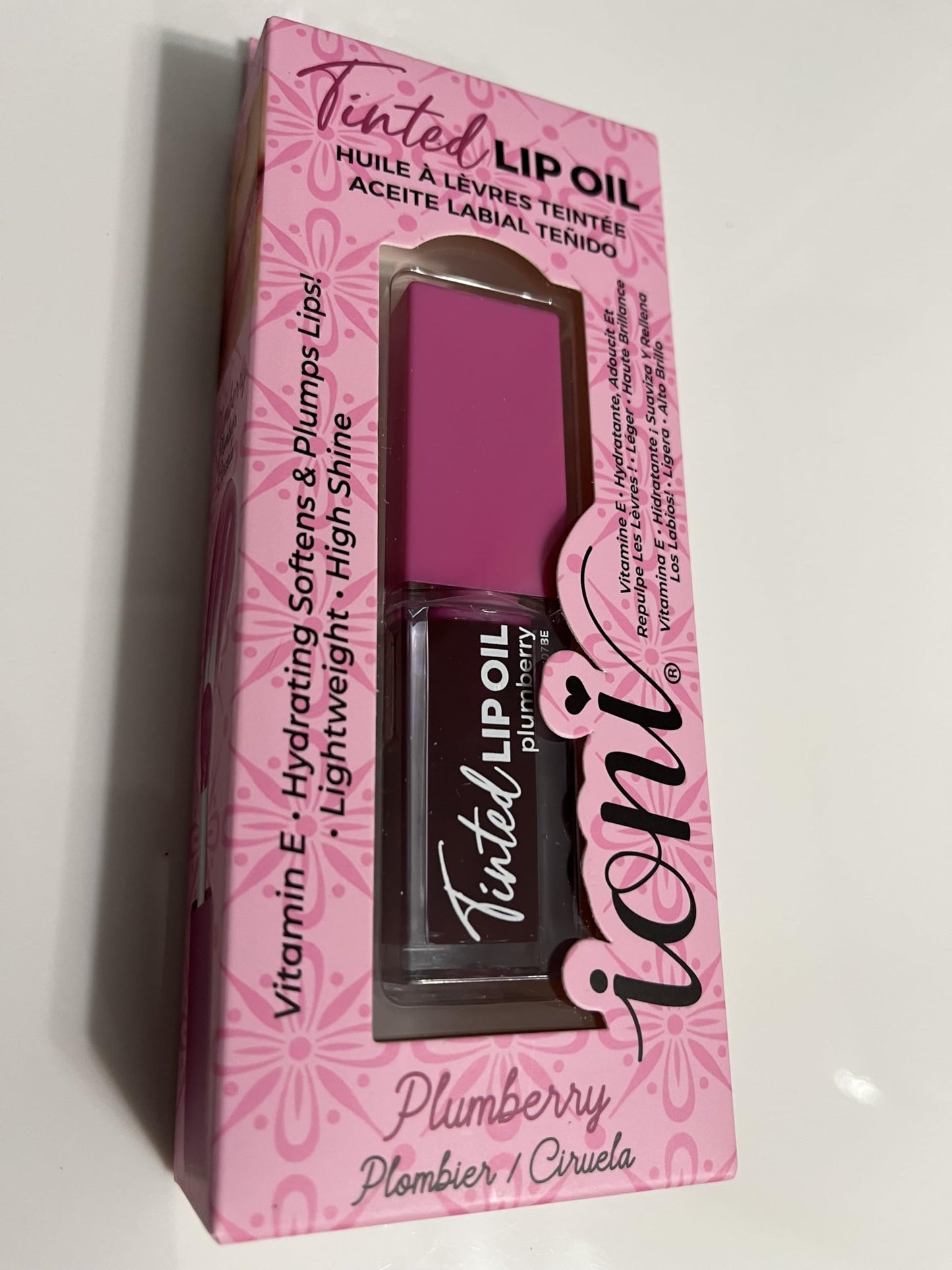 IONI Tinted Lip Oil, Plumberry, Vitamin E, Hydrating, Softens & Plumps Lips, Lightweight, High Shine, 0.17 FL OZ Beauty & Personal Care IONI