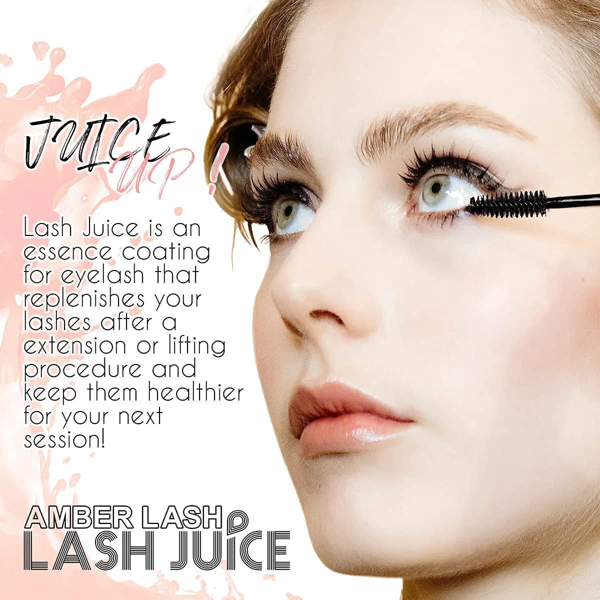 Lash Juice by Amber Lash, 3-in-1 Coating Essence and sealant for Eyelashes with Extensions and or Lift Perm, Protect and Nourish to Promote Healthy Beauty & Personal Care Amber Lash