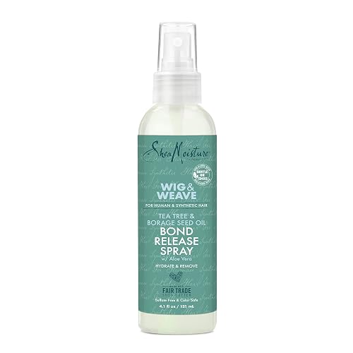 SheaMoisture Bond Release Hair Spray for Wig and Weave, Tea Tree and Borage Seed, Alcohol Free Hairspray, 4.1 Oz Beauty & Personal Care Shea Moisture