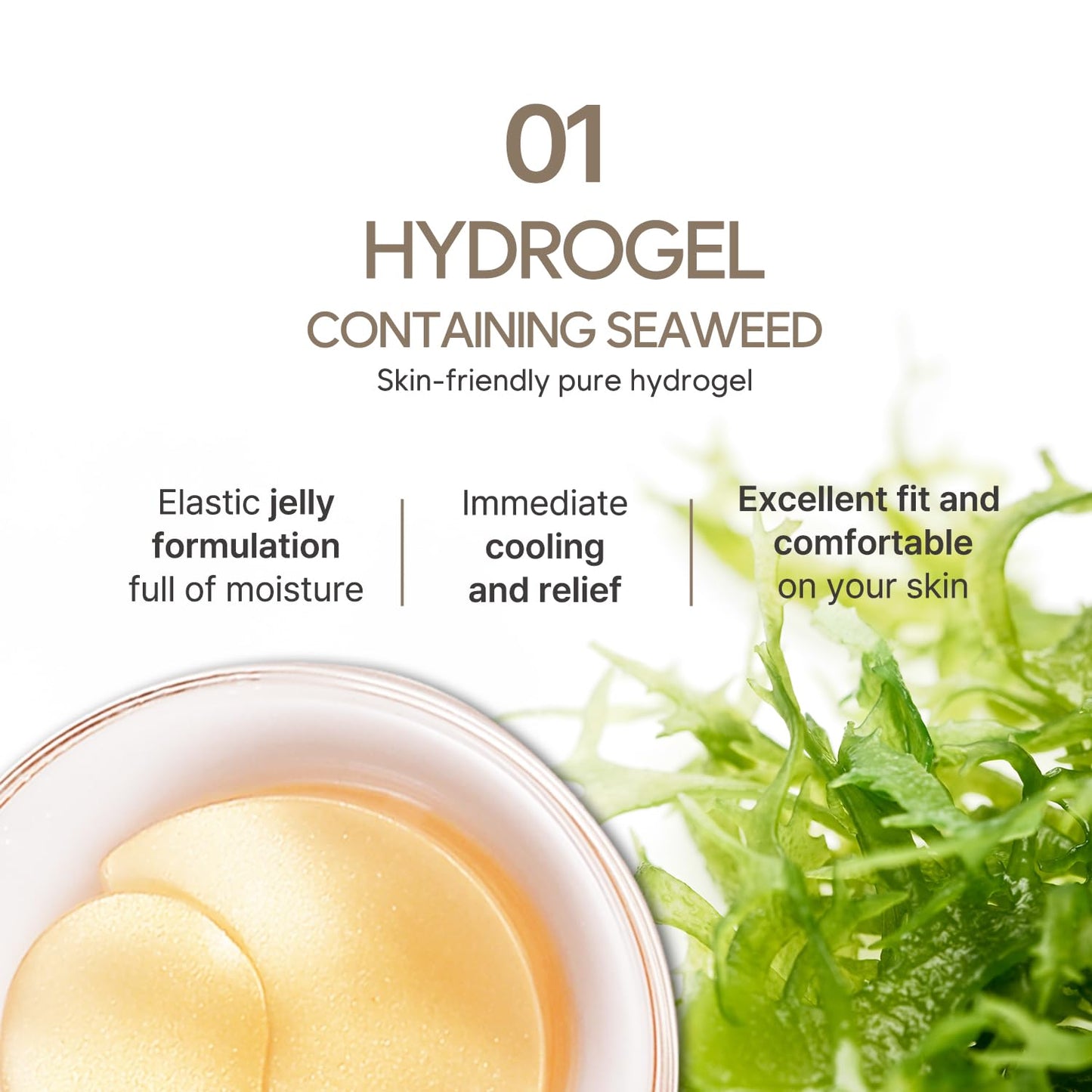 Petitfee Gold & Snail Hydrogel Eye Patch 60ea (30pairs) - 24k Gold Snail Eye Mask for Firming, Healthy Skin, Hydrating, Skin Elasticity, Snail Beauty & Personal Care Petitfee
