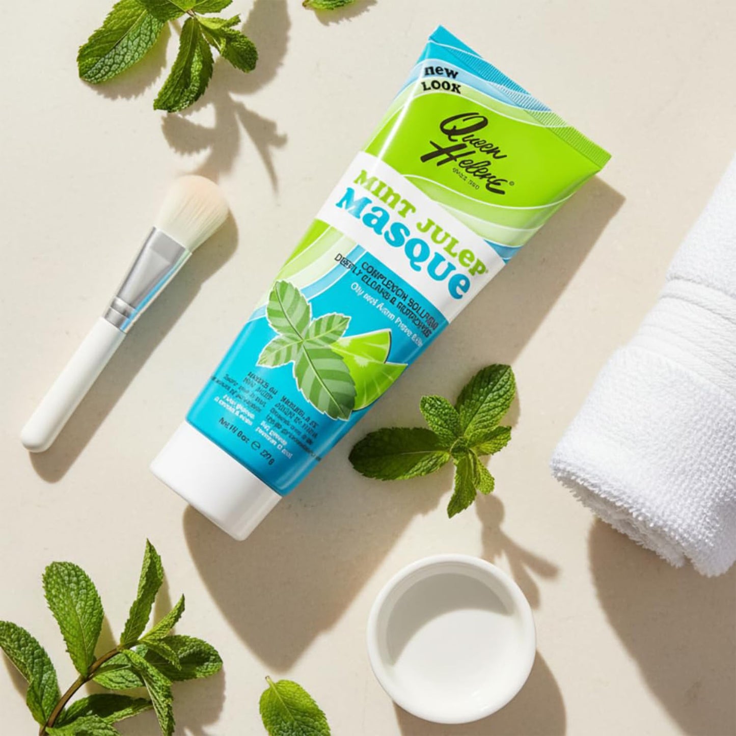 Queen Helene Mint Julep Masque 8 oz - Deep Cleansing Clay Face Mask for Oily & Acne-Prone Skin | Purifies Pores & Soothes with Refreshing Mint | Beauty & Personal Care Queen Helene