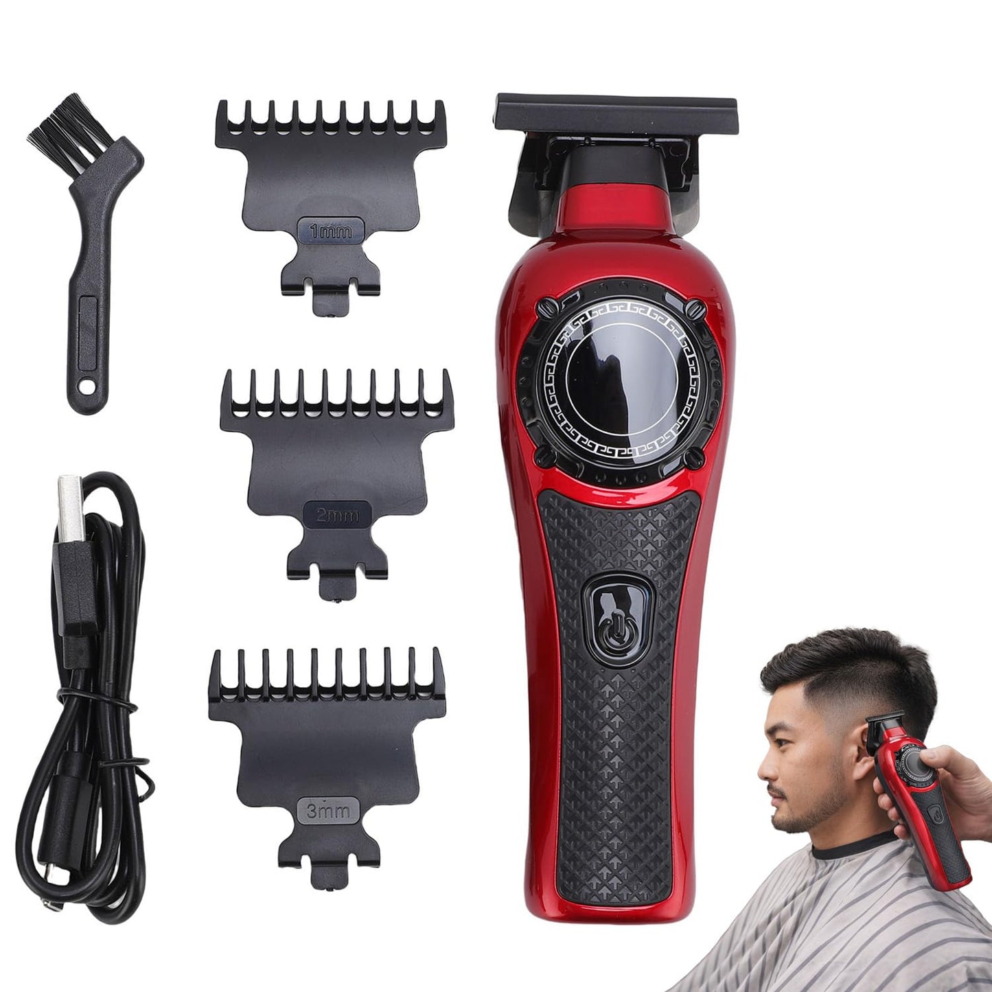 TARSHYRY Professional Barber Hair Clippers for Men, Rechargeable Hair Trimmer Kit for Home and Salon Grooming, High Power Low Noise,Ergonomic Design Beauty and Personal Care TARSHYRY