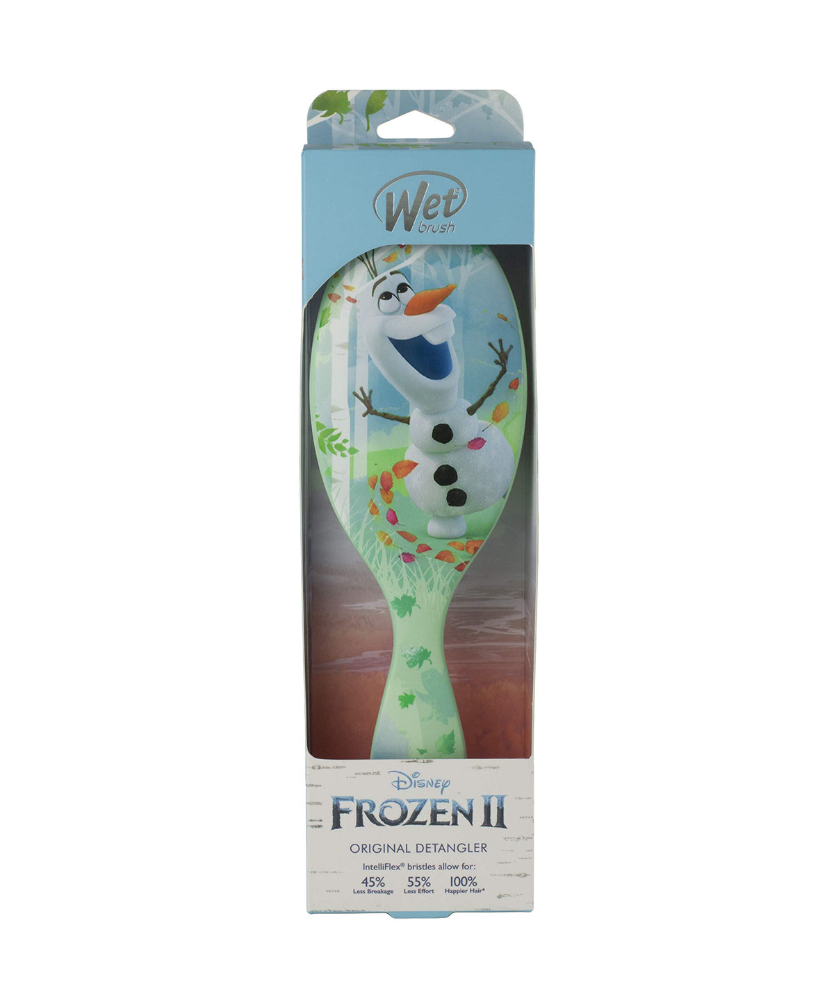 Wet Brush Disney Original Detangler Hair Brush Princess Guiding Spirit - Frozen 2, Olaf - All Hair Types - Ultra-Soft IntelliFlex Bristles Glide