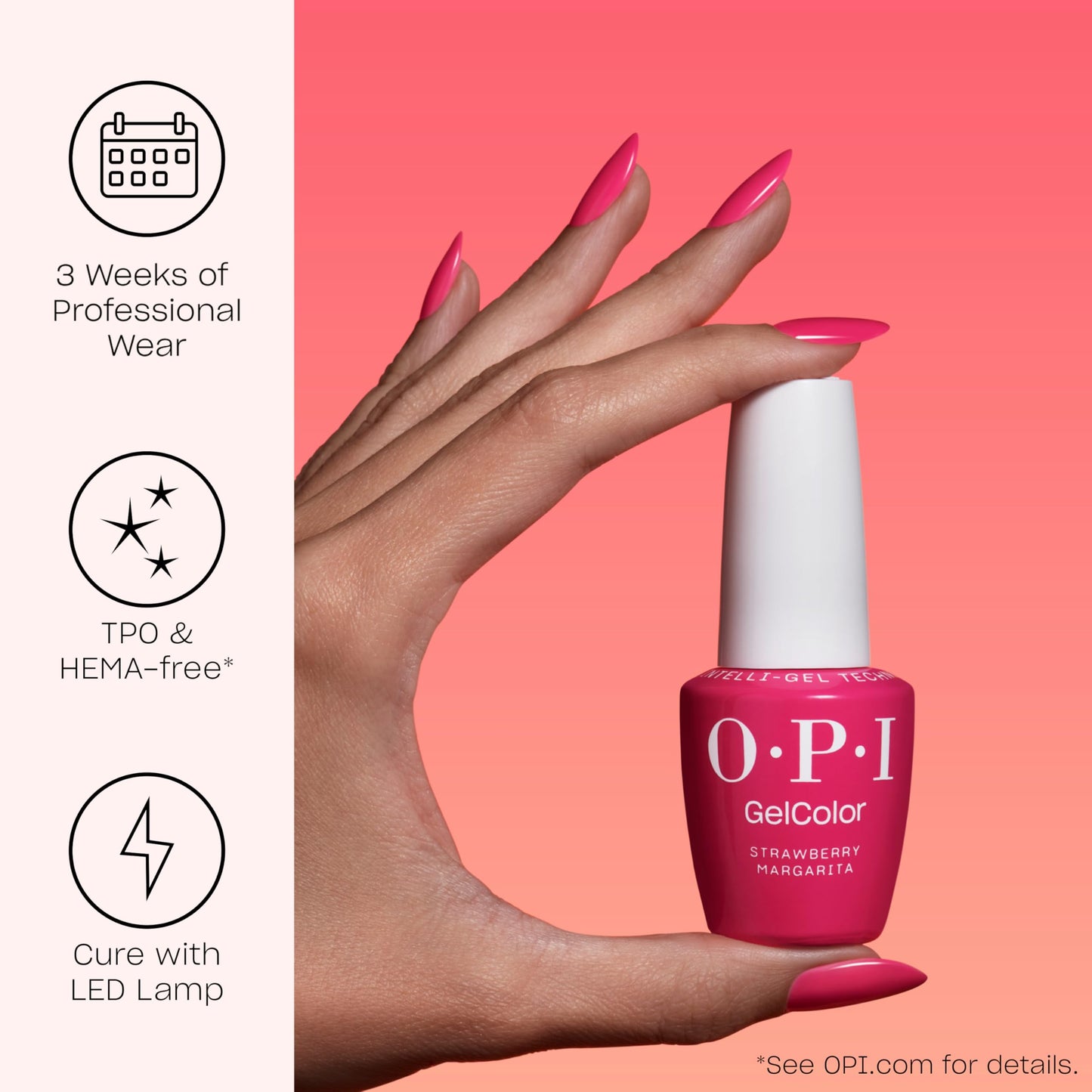 OPI GelColor Lucky Lucky Lavender | Opaque Pastel Lilac-Rose Pink Crème LED Cure Gel Nail Polish | Salon-Quality Shine, Long-Lasting Wear | 0.5 Fl Oz Beauty and Personal Care OPI