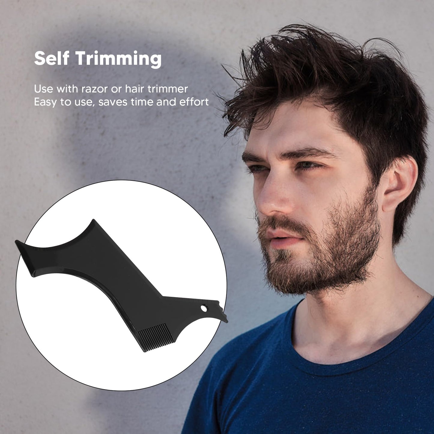 Beard Shaper, Professional Beard Shaping Tools with 4pcs Barber Pencil, Beard Template and Beard Brush, Beard Shape up Tool for Line Up & Edging Beauty and Personal Care Fockety