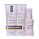Keranique VOLUME BOOST & STYLE TRAVEL KIT - Anti-Frizz Heat Protection System for Women with Thinning Hair - Includes Keratin Shampoo, Conditioner Beauty & Personal Care Keranique
