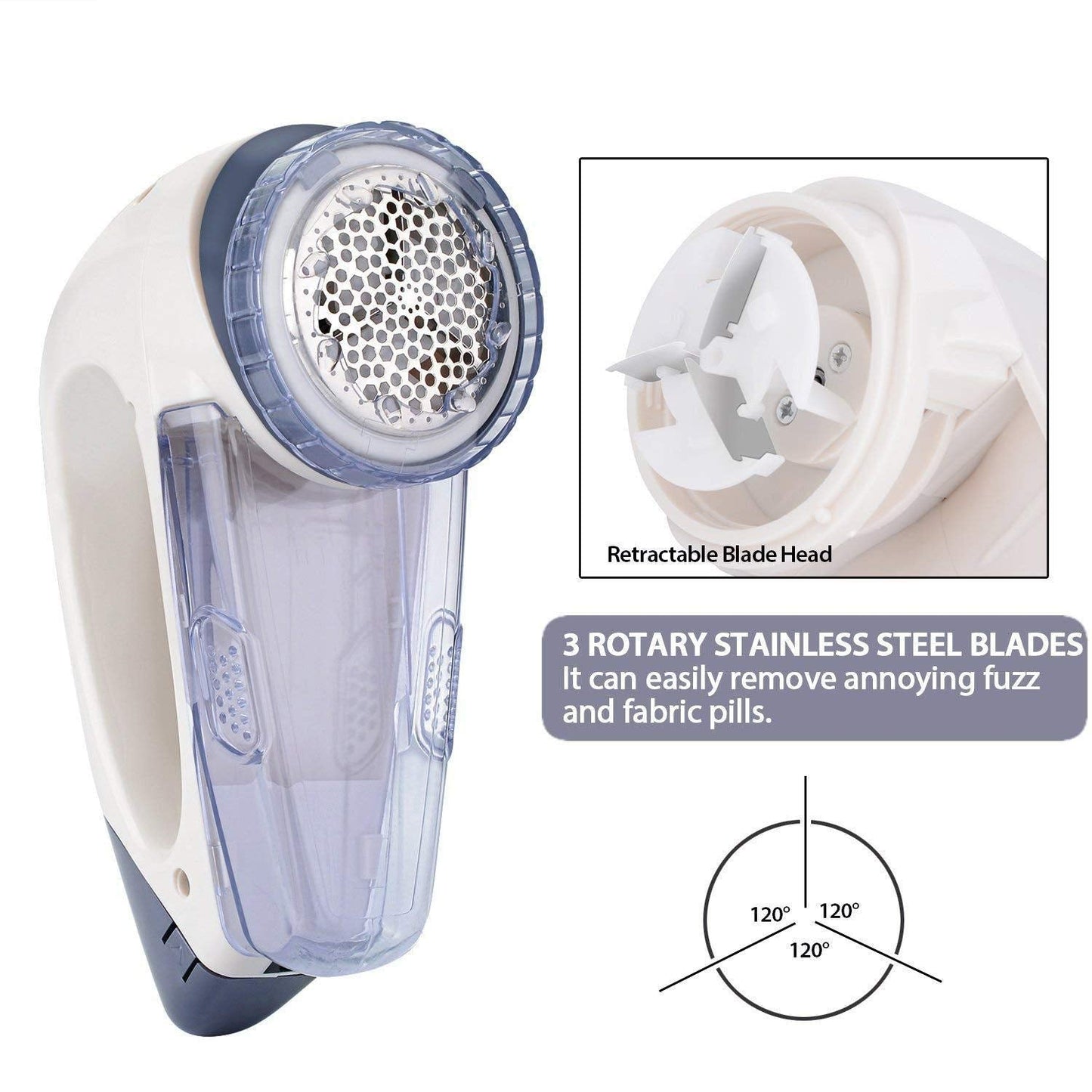 Hair Removal Device Clothing Shaver Electric Sweater Ball Remover Hair Removal Device Dry Battery Hair Ball Trimmer Portable Epilator (Color : Blue Beauty and Personal Care HYUWANGYU