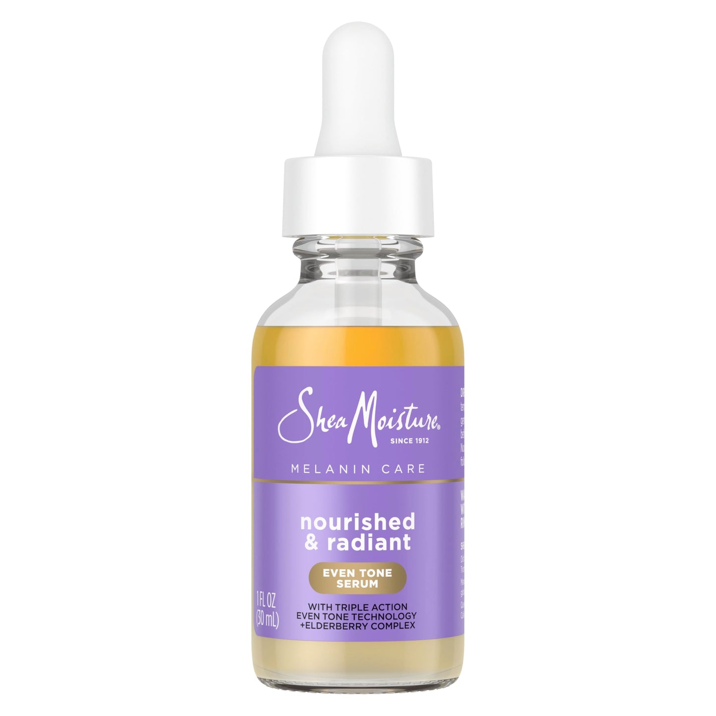 SheaMoisture Melanin Care Even Tone Serum Nourished & Radiant for Clearing & Smooth Complexion, with Triple-Action Even Tone +Elderberry Complex, 1 fl Beauty & Personal Care Shea Moisture