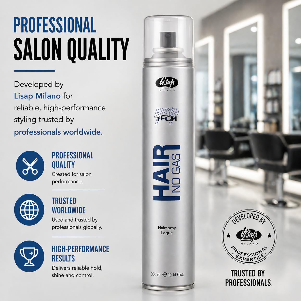 Lisap High Tech Hair No Gas Directional, 300 ml./10.1 fl.oz. Beauty & Personal Care Lisap