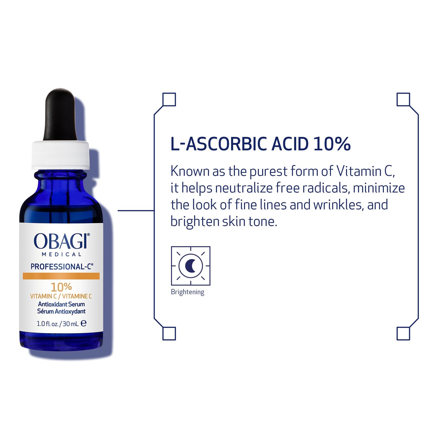 Obagi Professional-C 10% Vitamin C Serum - Helps Brighten Skin Tone and Minimize the Appearance of Fine Lines & Wrinkles - Safe for Sensitive Skin Beauty & Personal Care Obagi Medical