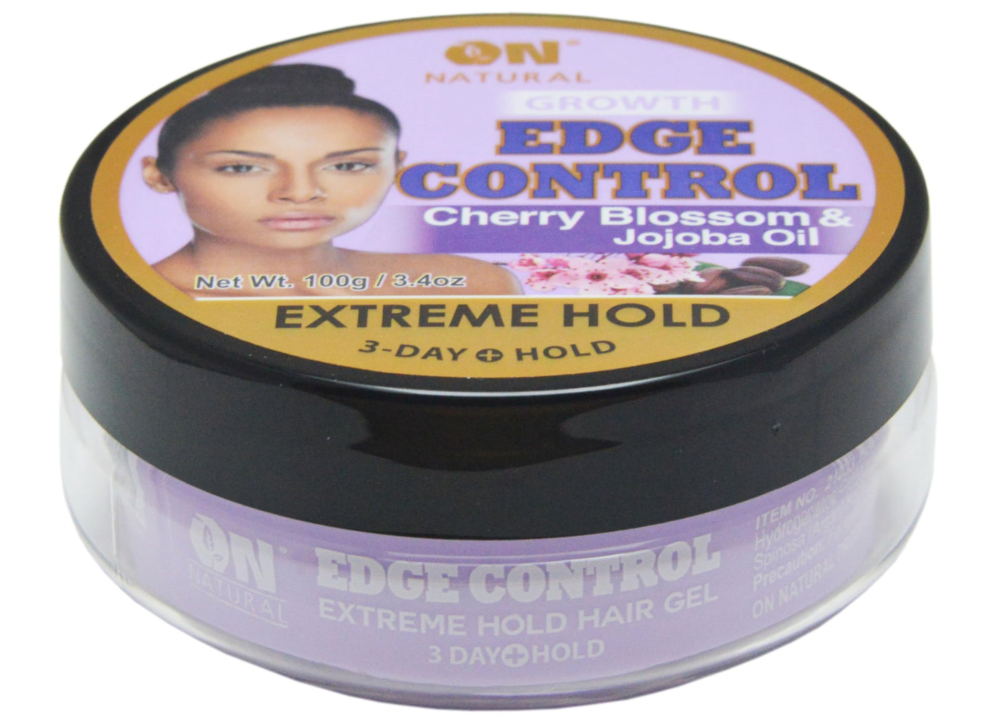 On Natural Edge Control Extreme Hold-Cherry Blossom and Jojoba Oil 3.4oz Beauty & Personal Care On Natural