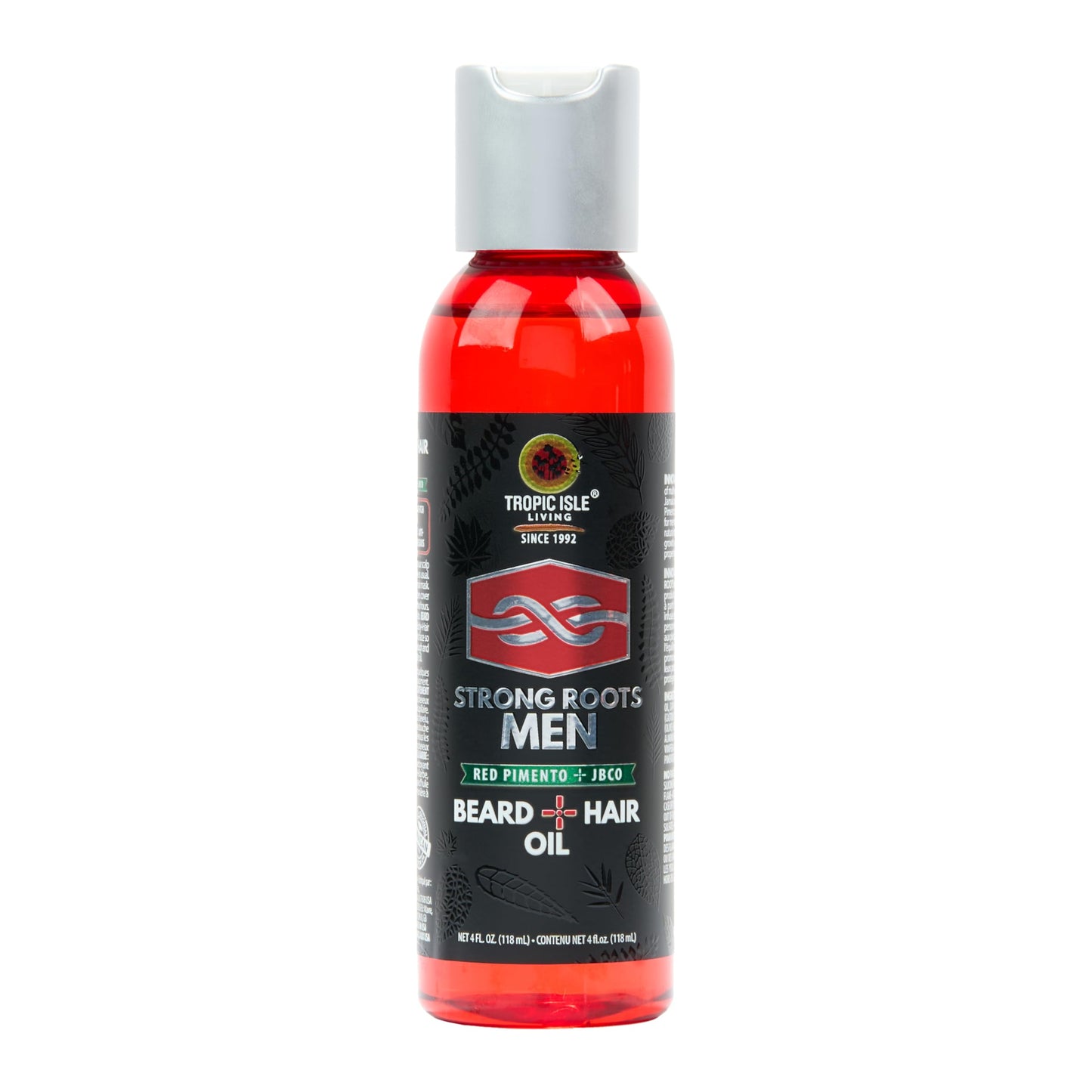 Strong Roots Men Beard + Hair Oil - for Grooming, Moisturizing Conditioner Softens and Promotes Beard Growth, Itch Relief, Natural Jamaican Black Beauty & Personal Care Tropic Isle Living