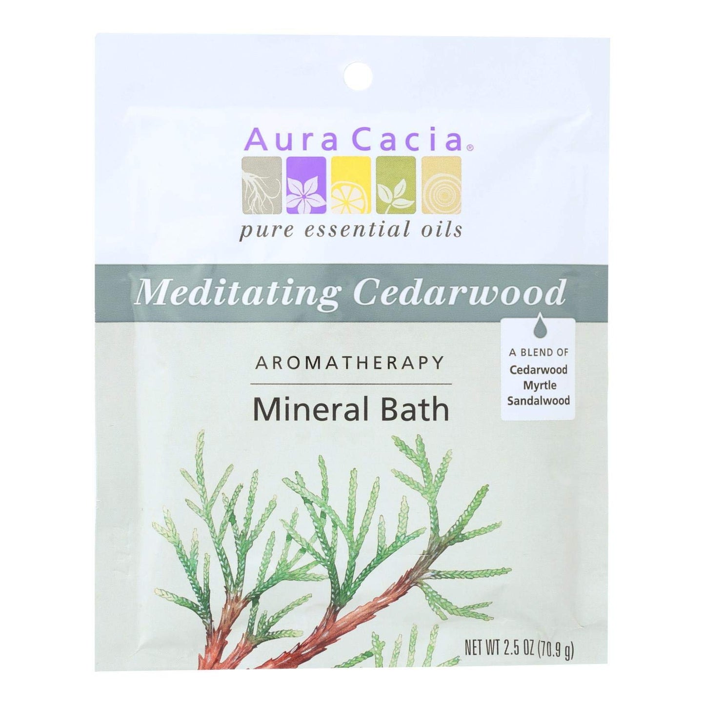 Aura Cacia - Aromatherapy Mineral Bath Meditation - 2.5 oz - Case of 6 Beauty and Personal Care Aura Cacia