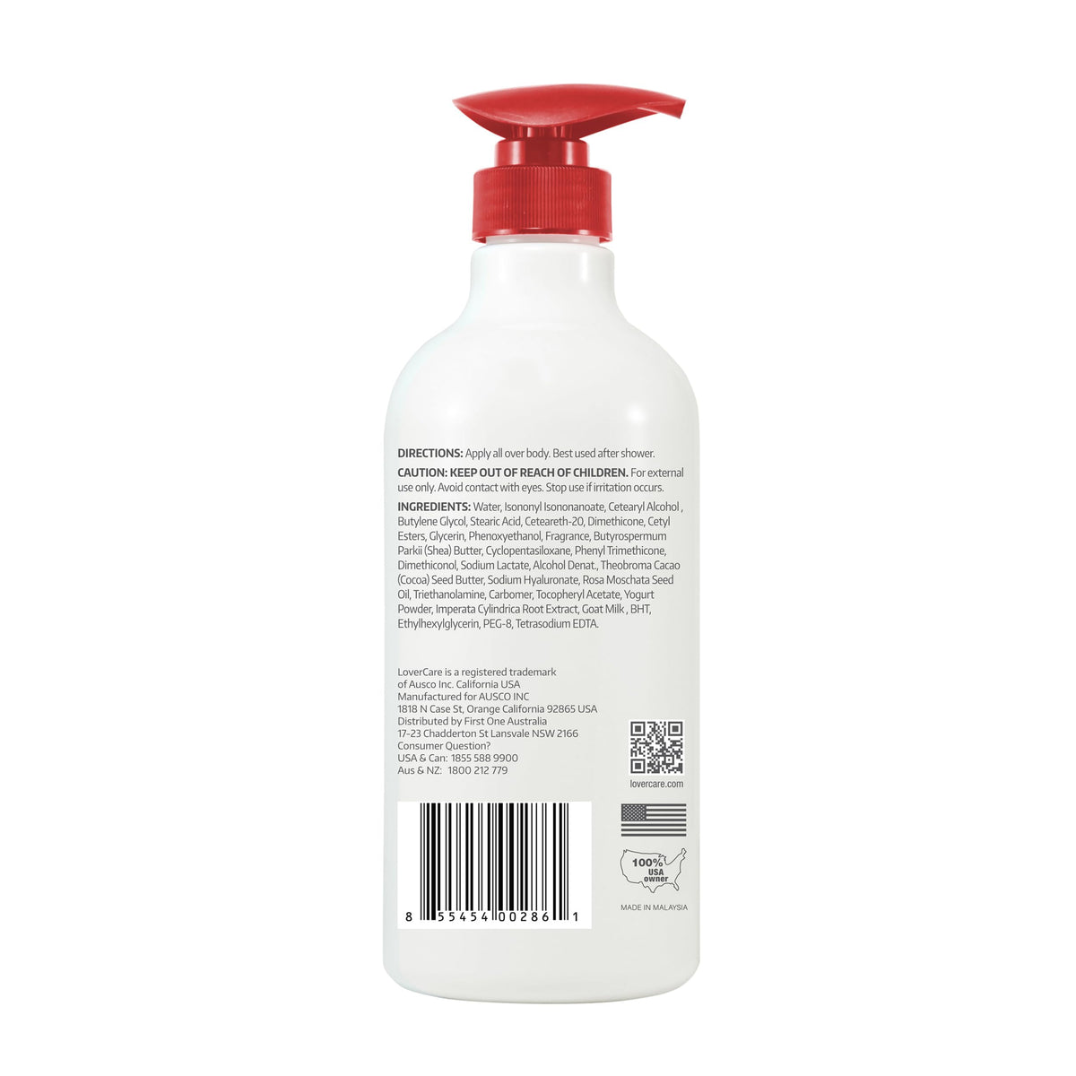 Lover's Care NEW Goat's Milk Body Lotion Beauty & Personal Care Lover's Care