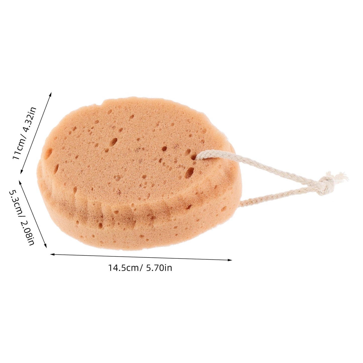 SAFIGLE 3pcs Honeycomb Bath Sponges and Adults Soft Sponge Bath Body Scrubber Set and Adult Bathing Light Brown Beauty and Personal Care SAFIGLE