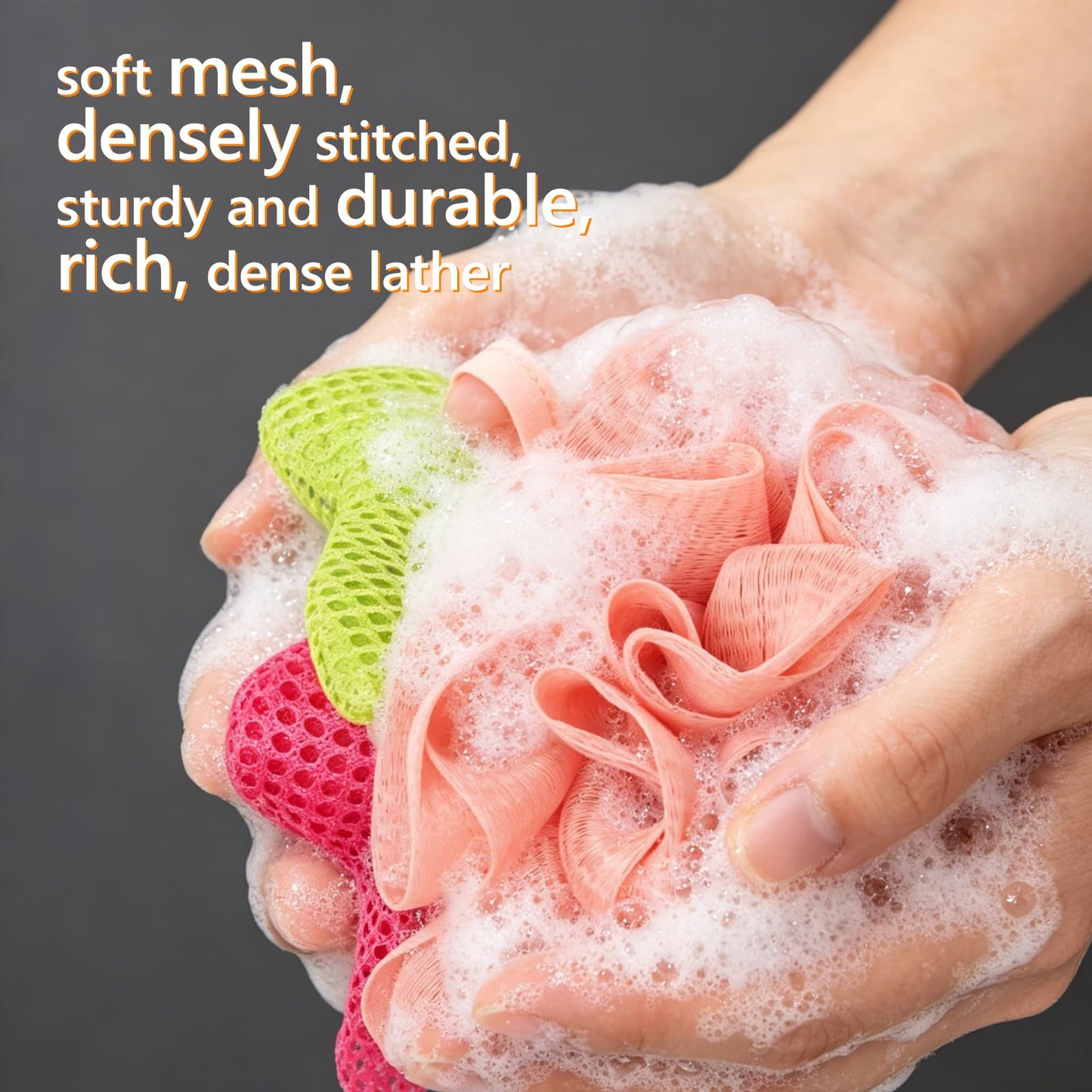Kids Loofah, Cute Cartoon Animal Kids Bath Sponge with Hanging Rope, Soft Double Mesh for Rich Lather (Money Flower) Beauty and Personal Care Taolivingmart