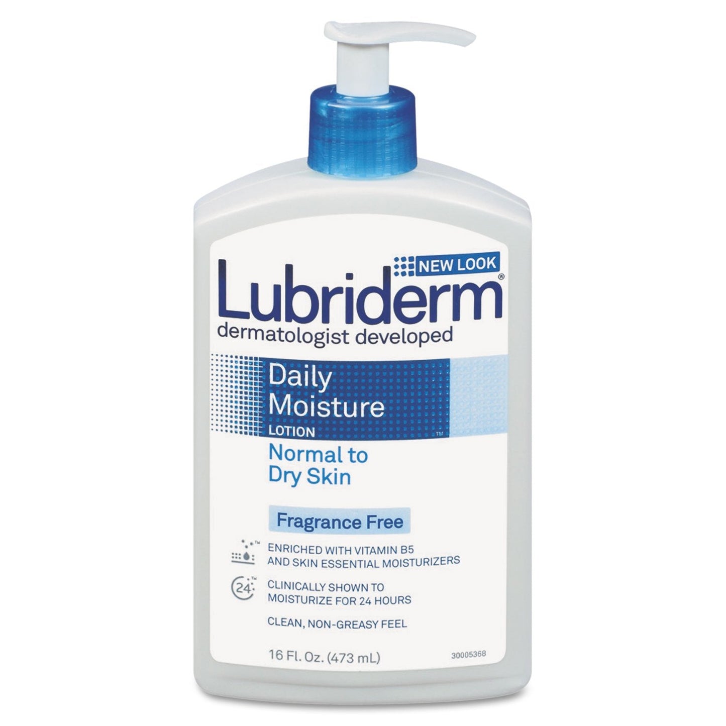 Lubriderm Daily Moisture Hydrating Unscented Body Lotion with Vitamin B5 for Normal to Dry Skin, Non-Greasy and Fragrance-Free Lotion. 16 fl. oz Beauty & Personal Care Lubriderm
