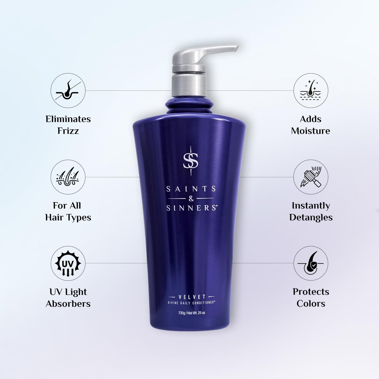 Saints & Sinners Velvet Duo (750ml) for Dry, Damaged, Color Treated Hair Beauty & Personal Care Saints & Sinners