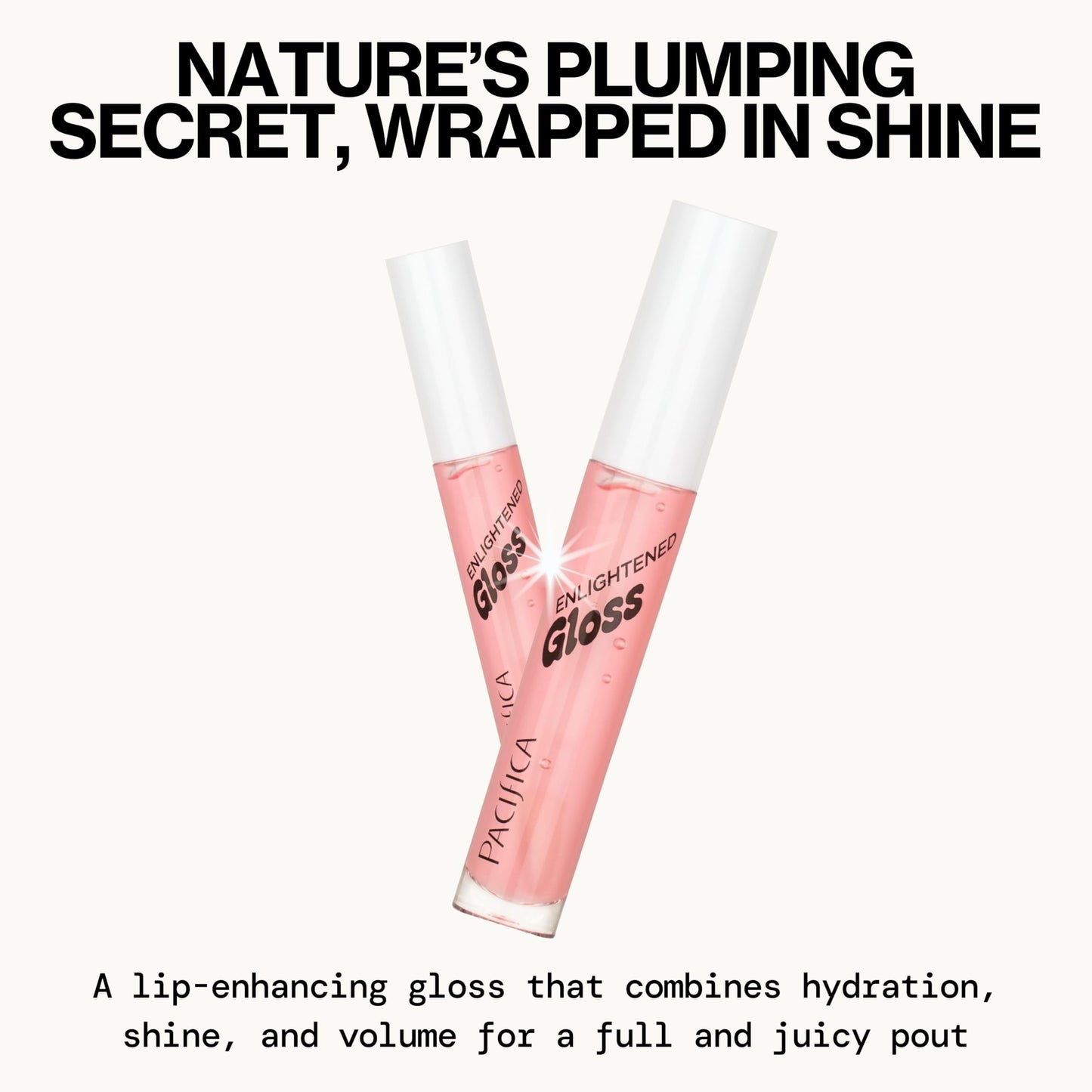 Pacifica Plumping Lip Gloss - Berry Juice Flavored No-Sting Lip Plumper for Fuller, Hydrated Lips, Non-Sticky Volumizing Shine with Shea & Jojoba Beauty & Personal Care Pacifica