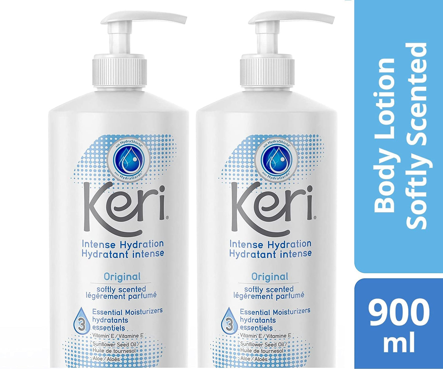 Keri Lotion Original Intense Hydration Softly Scented, 900 mL, 2 Piece Beauty & Personal Care Keri