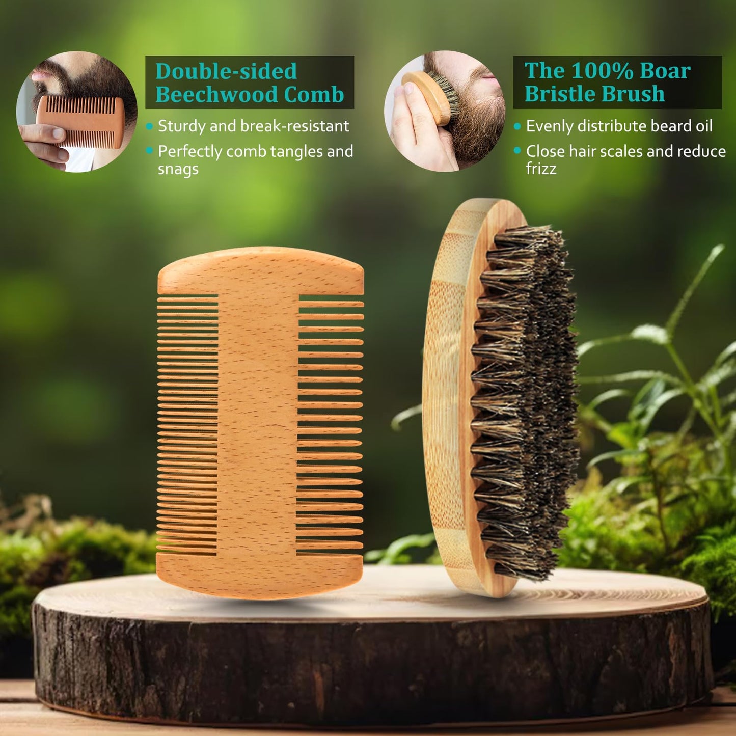 Christmas Gifts for Men - Beard Kit for Men's Self-care, Outfits Men's Grooming Routine, Anniversary | Birthday Gifts for Him Husband Boyfriend Dad Beauty & Personal Care RAFFIN