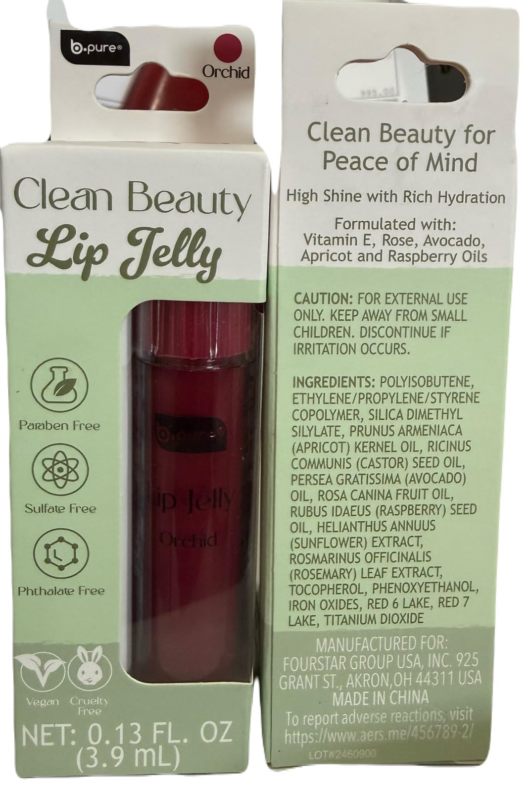 Lip Jelly Tinted Lip Balm, 0.13 fl oz, Sandy Pink Beauty & Personal Care BPure