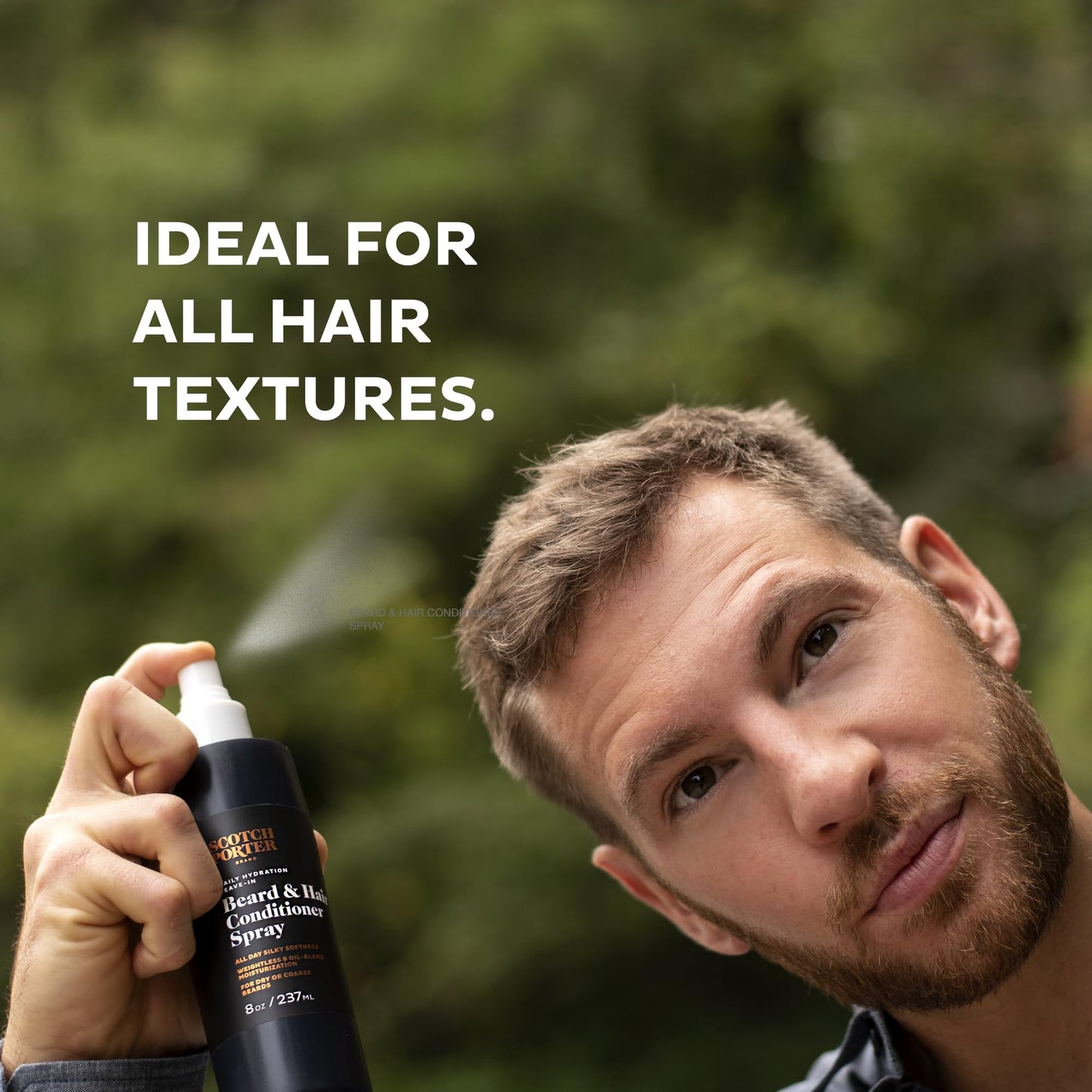 Scotch Porter Daily Hydration Conditioner Spray for Beard & Hair | Coconut, Avocado & More | 8oz Bottle with Pump Beauty & Personal Care Scotch Porter