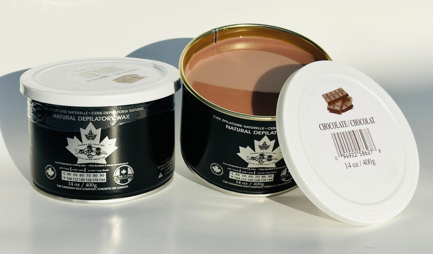 Sharonelle Natural Chocolate Soft Wax for Sensitive Skin in 14 oz. - 2 cans Beauty and Personal Care Sharonelle